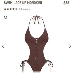 NWT NEVER WORN SOLD OUT Skims Lace Up One Piece